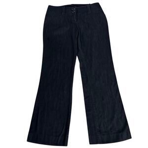 The Limited Size 4 Drew Fit Trousers Pants Dark Chambray Low Mid Rise